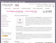 Tablet Screenshot of helenebridal.com